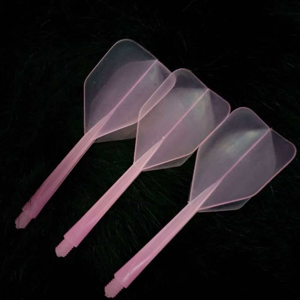 3PCS 2BA Darts Tail Durable Anti-Fall Soft Darts Flights Transparent Plastic Shafts Entertainment