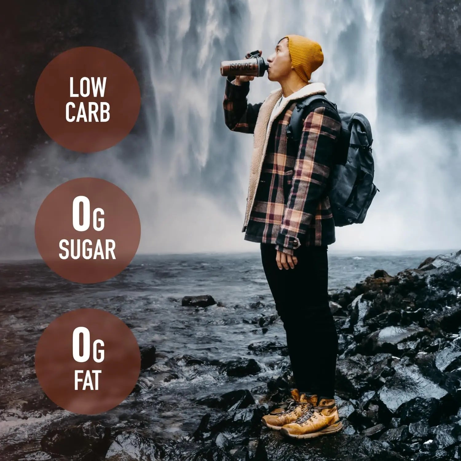 100% Whey Protein Powder Whey Mixture, Used before or after Exercise, Recovery Period, Chocolate Flavor