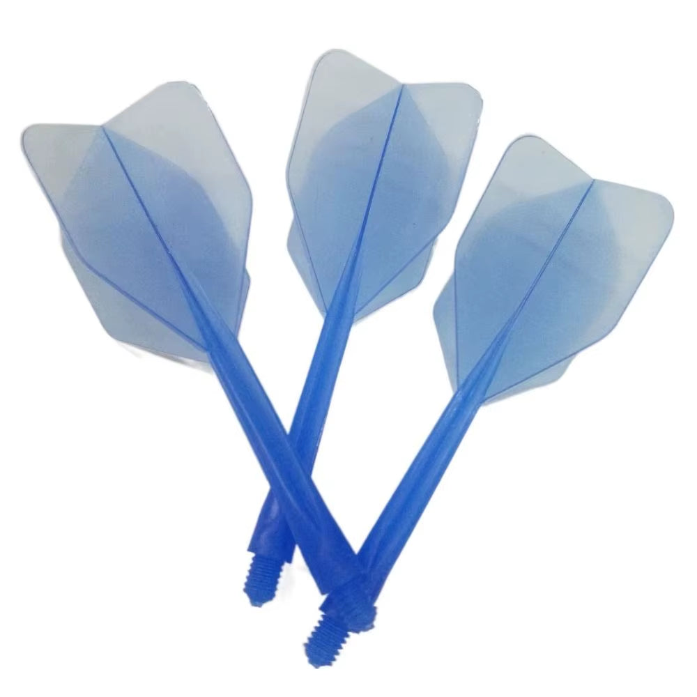 3PCS 2BA Darts Tail Durable Anti-Fall Soft Darts Flights Transparent Plastic Shafts Entertainment