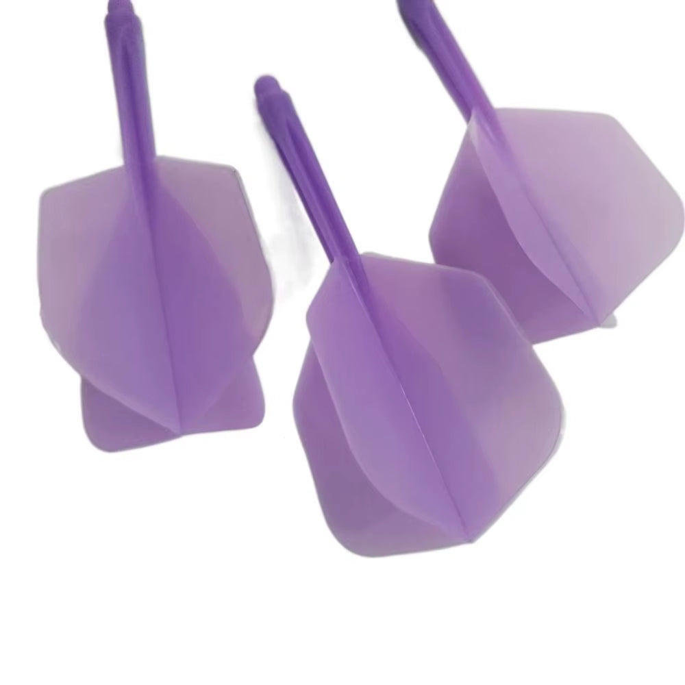 3PCS 2BA Darts Tail Durable Anti-Fall Soft Darts Flights Transparent Plastic Shafts Entertainment